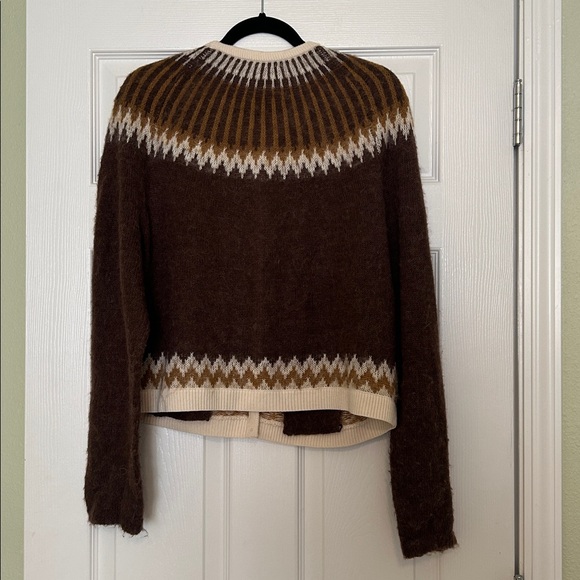 J. Crew Fair Isle Cardigan Sweater in brushed yarn - Picture 8 of 10